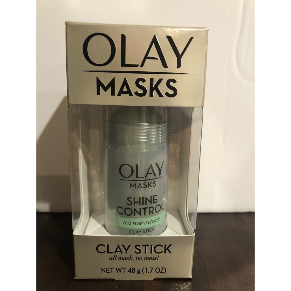 Olay Shine Control Face Mask Tea Tree Extract 1.7 oz Mattifying Skincare New